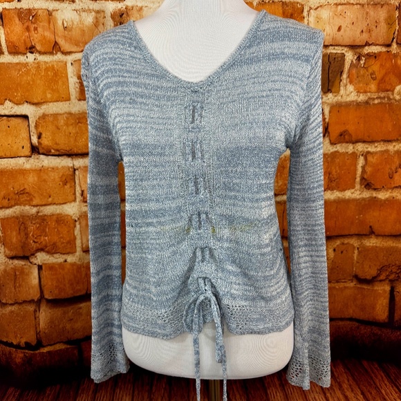 Blue Mystree Knit Sweater Size S - Picture 1 of 3